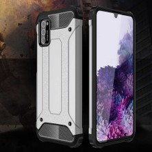 ZORE Galaxy A02S Kılıf Crash Silikon Kapak-Rose Gold