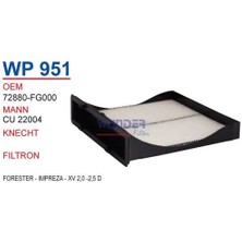 Wunder WP951 Polen Filtresi Forester-Impreza-Xv 2.0-2.5 D CU22004 MRMOEM-1084869
