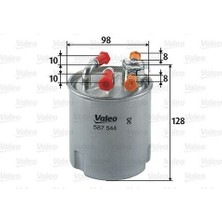 Valeo 587544 Yakıt Filtresi Mazot Dacia Logan-Sandero 1.5 Dcı 8200550973