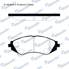 Mando RMPD03NS Ön Fren Balatası Evanda 2.0 08.02 Leganza P96245178