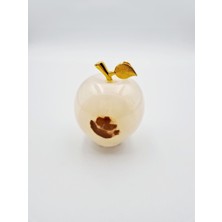 Sertifikalı Doğal Taş Oniks Elma Kesim Biblo Büyük Boy