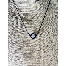 Sertifikalı Hematit & Pembe Kuvars Doğal Taş Kolye