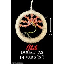 Sertifikalı Akik Doğal Taş El Yapımı Duvar Süsü & Araba Süsü & Kapı Süsü