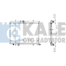 Kale 2019201AB Motor Radyatörü Xsara Picasso EW7J4 1.8 16V TU5JP 1.6 8V- 1330.69