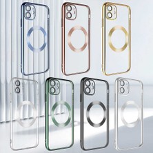 ZORE Apple iPhone 11 Kılıf Wireless Şarj Özellikli Sert Pc Riksos Magsafe Kapak-Gold