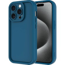 ZORE Apple iPhone 15 Pro Kılıf Kamera Korumalı Ananas Kapak-Koyu Yeşil