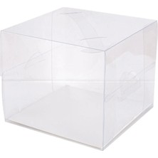 Pengfushop4 8.5x8.5x8.5 cm Stili 10 Parça Ortable Temizle Kek Kutusu El Şeffaf Pişirme Pastası Doğum Günü Düğünü Için Taşınabilir Kek Ambalaj Kutusu (Yurt Dışından)