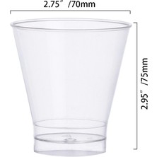 Pengfushop4 140ML Tarzı 40 Adet ml Plastik Tatlı Bardakları Yoğurt Musları Yeniden Kullanılabilir Bardaklar Mini Porsiyon Bardakları Konteyner Sofra Takımı Parti Düğün Malzemeleri (Yurt Dışından)