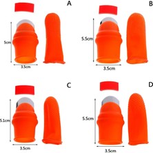 Pengfushop4 B Tarzı Silikon Başparmak Bıçağı Parmak Koruyucu Sebze Hasat Bıçağı Bitki Bıçak Makas Kesme Halkaları Bahçe Eldivenleri (Yurt Dışından)