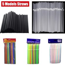 Pengfushop4 C Stili 600 Adet Adet Tek Kullanımlık Plastik Payet Içme Mutfak Düğün Yemek Doğum Günü Partisi Içecek Aksesuarları Kokteyl Rietjes (Yurt Dışından)