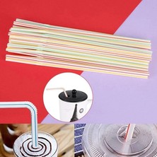 Pengfushop4 C Stili 600 Adet Adet Tek Kullanımlık Plastik Payet Içme Mutfak Düğün Yemek Doğum Günü Partisi Içecek Aksesuarları Kokteyl Rietjes (Yurt Dışından)