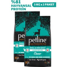 Petline Mini Irk Kuzu Etli Yetişkin Köpek Maması 6kg (2 x 3kg) - Clever