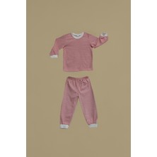 Baby Class Kız Çocuk  Pamuklu Uzun Kollu Pijama Takımı Line 3-4 Yaş