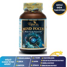 Kiperin Mind Focus Aslan Yelesi Mantarı, Sitikolin, Rhodiola, L-Theanin .. (1440MG) | Akıllı Gıda Takviyesi