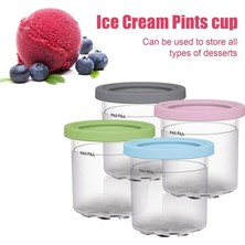 Zeeful Dondurma Pint Bardağı, Creami Pints Için Kapaklı Dondurma Kapları NC301 NC300 NC299AMZ Serisi Dondurma Makinesi (Yurt Dışından)