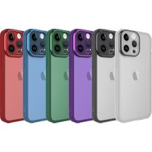 Apple iPhone 14 Pro Kılıf Kamera Korumalı Transparan Zore Post Kapak-Koyu Yeşil