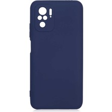 Xiaomi Redmi Note 10 Kılıf Zore Mara Laaakan Kapak-Lacivert
