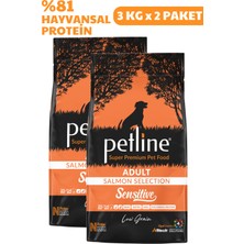 Petline Sensitive Skin Somonlu Yetişkin Köpek Maması 6kg (2x3kg) -Sensitive