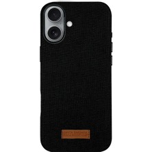 Santa Barbara Polo & Racquet Club iPhone 16 Uyumlu Kılıf Magsafe Kumaş Mekanik Tuş Kamera Koruma Dizaynlı Leonard Kapak