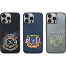Santa Barbara Polo & Racquet Club iPhone 16 Pro Max Uyumlu Kılıf Abner İçi Süet Nakış Desenli Kartvizitli Kapak