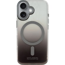 Santa Barbara Polo & Racquet Club Apple iPhone 16 Uyumlu Kılıf Renk Geçişli Şeffaf Magsafe Augus Kapak