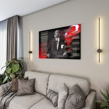 Domovit Atatürk Gençliğe Hitabe Cam Tablo - Yatay Motif 01-01