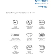 Omron Rs4 HEM-6181-E Sensörlü 60 Hafızalı Bilekten Tansiyon Aleti