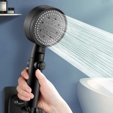 Mingjin Shop2 Gümüş D Tarzı 5 Modlu Duş Başlığı Yağış Yüksek Basınçlı Su Tasarruflu Duş Başlıkları El Duş Bataryası Banyo Aksesuarları (Yurt Dışından)