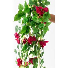 Güleç Yapay Çiçek Yapay Sarmaşık Begonvil Kırmızı 100 cm 8 Dal