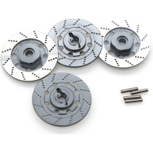 4 Adet Metal Fren Diski Jant Kutusu Metal Altıgen Adaptör 12MM 1/10 Sakura D4 On-Road Yarış Rc Araba Parçaları, Titanyum (Yurt Dışından)