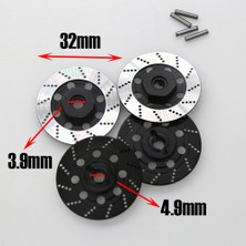 4 Adet Metal Fren Diski Jant Kutusu Metal Altıgen Adaptör 12MM 1/10 Sakura D4 On-Road Yarış Rc Araba Parçaları, Titanyum (Yurt Dışından)