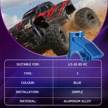 Metal Ön/arka Diferansiyel Kapağı Şanzıman Kapağı 1/5 X-Xmaxx 6s 8s Rc Yükseltme Parçaları,3 (Yurt Dışından)