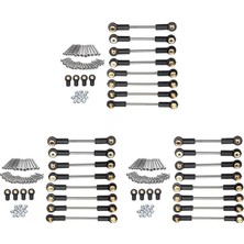 3x Yükseltme Yedek Parça Metal Süspansiyon Ayak Bağlantı Rot Seti 1/16 C14 C24 Rc Araba Parçaları (Yurt Dışından)