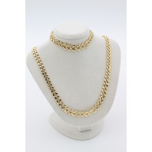 Xuping Jewelry Yaprak Model Kolye Set