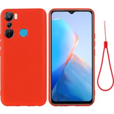 Hello-U Infinix Hot 20I 4g Ince Sıvı Sıvı Silikon Telefon Kılıfı Çizgiye Döküm Anti Yumuşak Astar Koruyucu Kapak Kayış (Yurt Dışından)