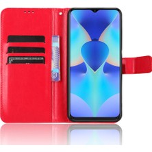 Hello-U Tecno Spark 10 4g Pu Deri Cüzdan Crazy Horse Doku Standı Flip Telefon Kapağı (Yurt Dışından)