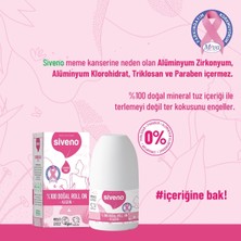 Siveno %100 Doğal Roll-On Kadın Deodorant Bitkisel Leke Bırakmayan Vegan 50 ml