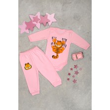 Yaramaz Kedi Baskılı Pamuklu Yumuşak Kız - Erkek Bebek & Çocuk Takım