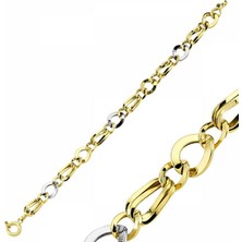 Sembol Gold Takı Tasarım Altın Bileklik Hallow T2176