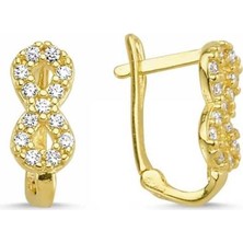 Sembol Gold Altın Sonsuzluk Çocuk Küpe