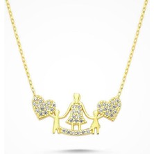 Sembol Gold Altın Anne ve Çocuklar Kolye