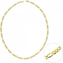 Sembol Gold 45 Cm Altın Cuban Figaro Zincir 3,85mm