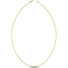 Sembol Gold Altın Zincir Flat Mariner Modeli 50 cm
