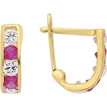 Sembol Gold Altın Çocuk Küpe