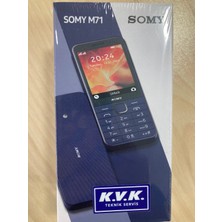 Somy M71 -(KVK GARANTİLİ-RESMİ BTK KAYITLI-İNTERNETE GİREBİLEN TÜRKİYE TEK TUŞLU TELEFON)