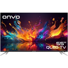 Onvo 55OVF9001UQ 55’’ 140 Ekran Uydu Alıcılı 4K Ultra HD QLED Google Smart TV