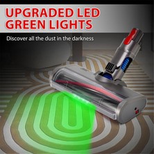 Dyson V7 V8 V10 V11 V15 Yeşil LED Işıklı Vakum Fırça Başlığı (Yurt Dışından)