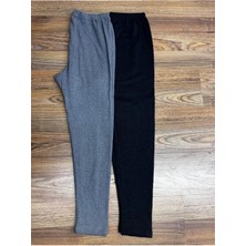 Kışlık Içlik Tayt Ağlı Şardonlu 2'li Karışık Renkli