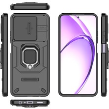 Seniee Oppo A3X Kılıf, [tam Kamera Koruması] [360° Dönebilen Destek Halkası] Askeri Sınıf Sert Koruyucu Telefon Kılıfı Kapağı (Yurt Dışından)