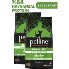 Petline Mini ve Küçük Irklar Için Kuzu Etli Yavru Köpek Maması Başlangıç 6kg (2X3KG) - Starter